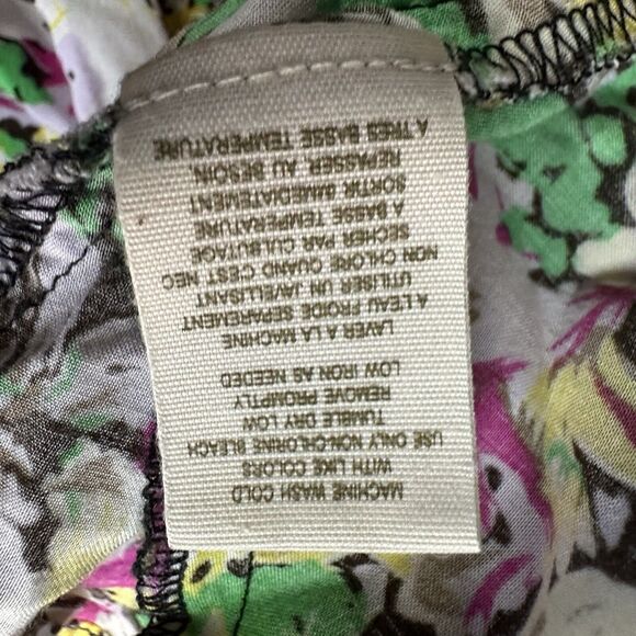 Free People Peplum Floral short sleeve button up Top blouse Size S - Picture 7 of 8